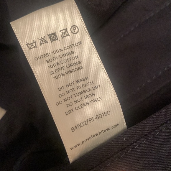 Private White VC The Ventile® Harrington - Midnight Navy Jacket - Size 3 (Small) - Picture 8 of 14